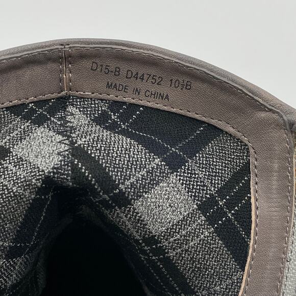 COLE HAAN Hayes Ankle Boots SZ 10.5 Taupe Suede Side Zip Stacked Heel Booties - Picture 8 of 9